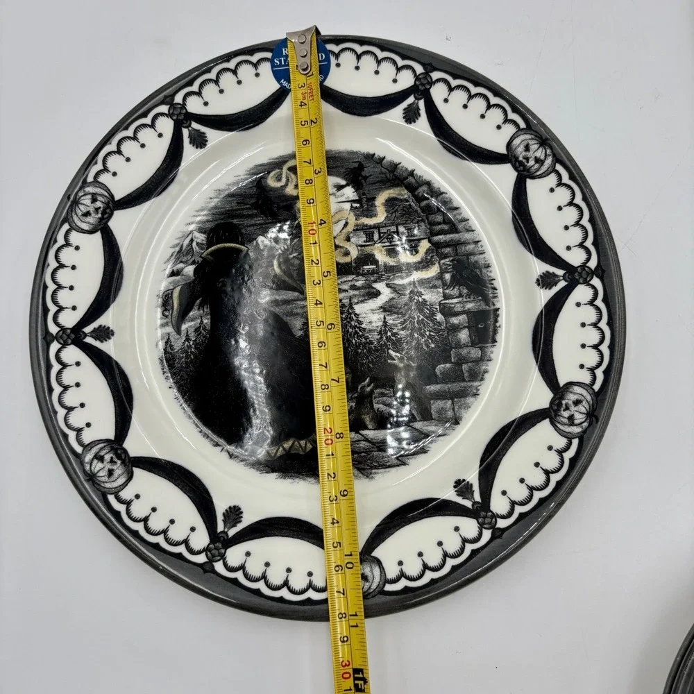 Royal Stafford The Guardian Witch Tales Dinner Plates Halloween Decor Set of 2